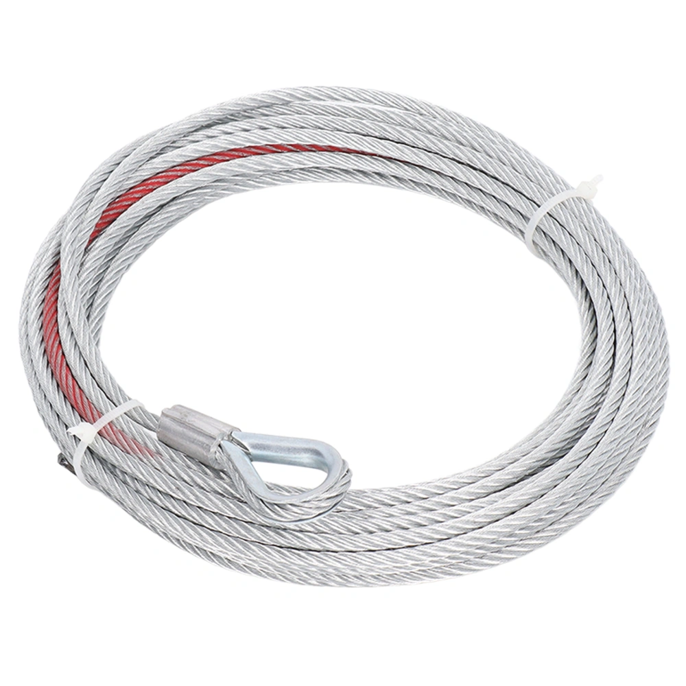 4500LBS Winch Cable Wire Stainless Steel Rope 5.5mm Diameter 10m Length for Towing Winches