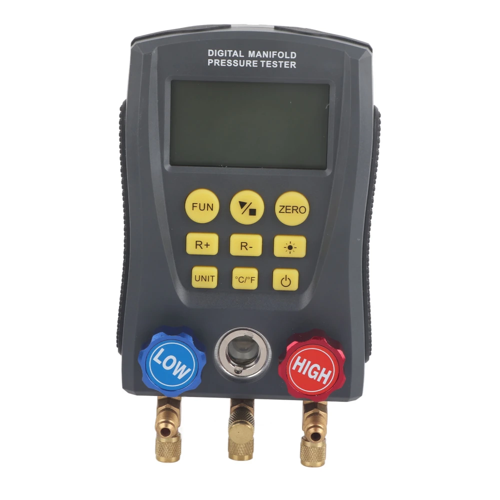 HVAC Digital Manifold Gauge High Accuracy Vacuum Pressure Temperature Leakage Meter for Air Conditioning System