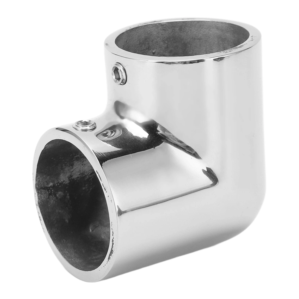 2 Way Boat Hand Rail Fitting 32mm 316 Stainless Steel 90° Elbow Pipe Connector for Marine Yacht Dock Deck