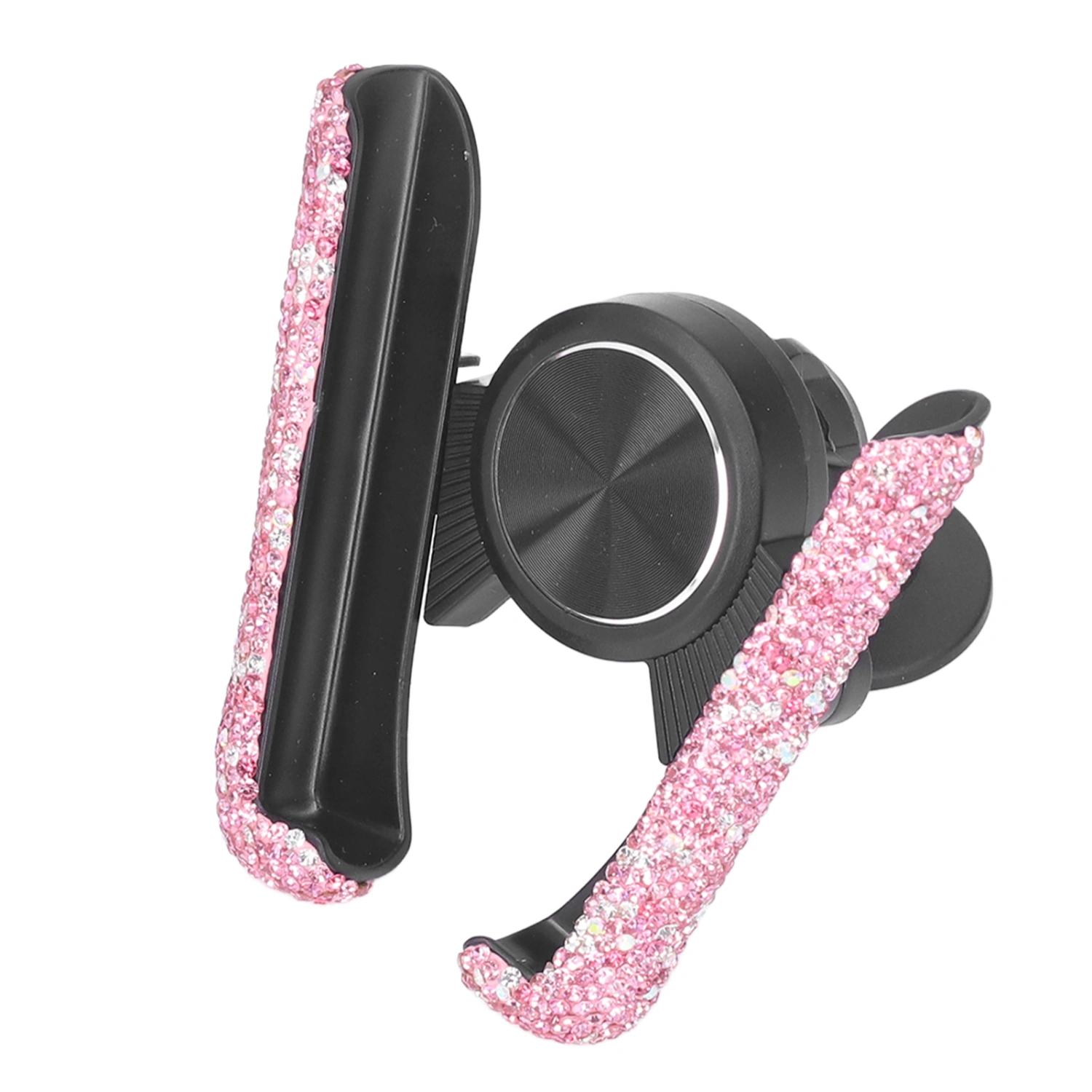Bling Car Phone Holder Vehicle Cell Phone Mount Cradle Adjustable Auto Cell Phone Mount Universal for Women GirlsPink