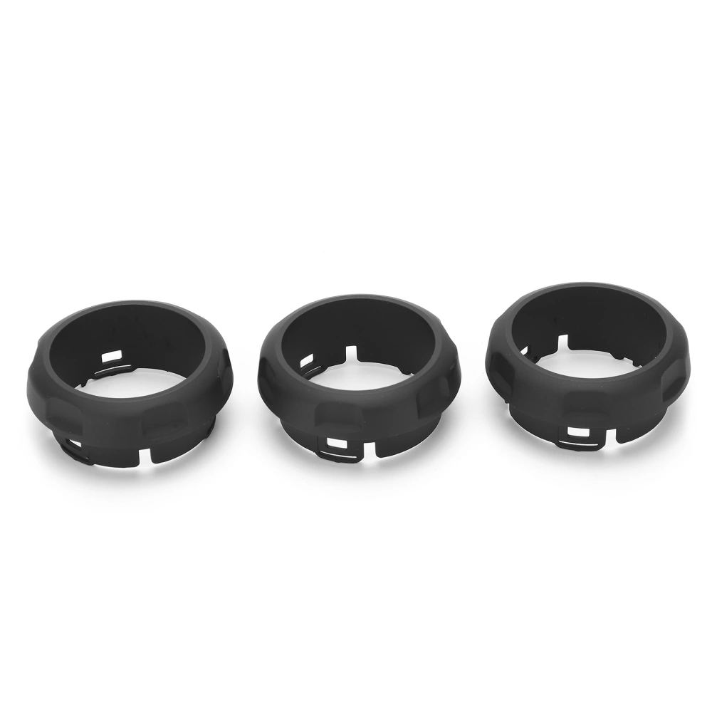 3pcs Air Conditioning Switch Knob Covers Rings Replacement for Land Rover Discovery 4/Sport