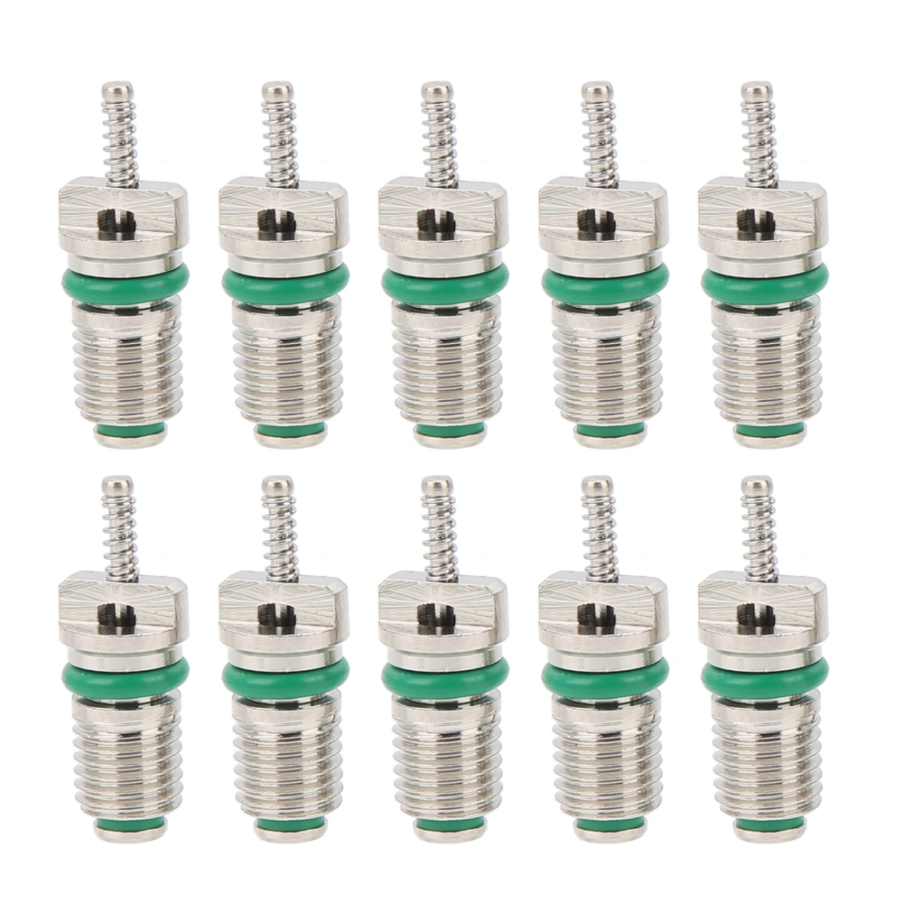 10pcs Car Air Conditioning Valve Cores Needles High Pressure Resistant for R134A Refrigerant