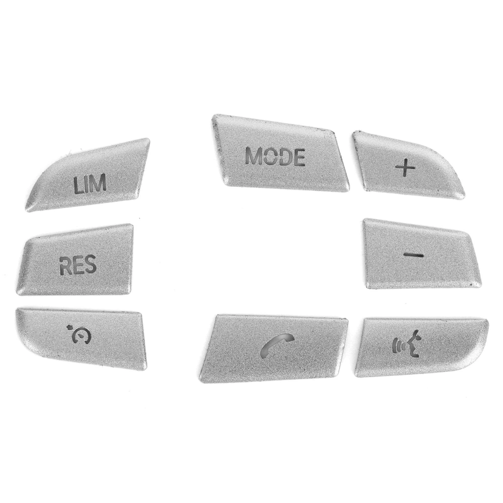 8Pcs Steering Wheel Button Cover Trim Aluminium Alloy Sticker Fit for 1/2/3/4/5/7 Series X1 X3 X5 F10 F20