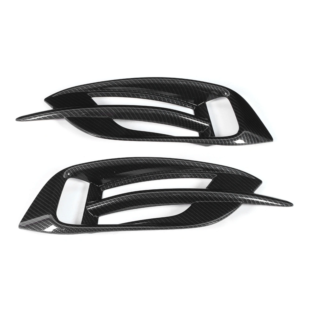 BuyWeek 2pcs Carbon Fiber Style Rear Fog Light Cover Trim Fit for Honda Civic 10th 2016&#8209;2019