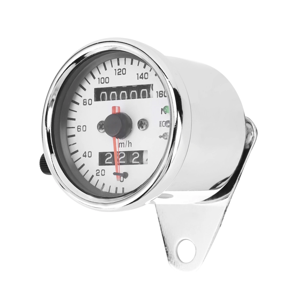 Motorcycle Meter Speedometer Odometer Gauge Turn Signal Headlight Indicator Vintage Steel 12V