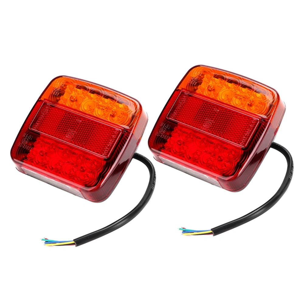 2pcs 12V 20LEDs Boat Truck Trailer Rear Tail Light Indicator Stop Brake Lamp Turn Signal Light