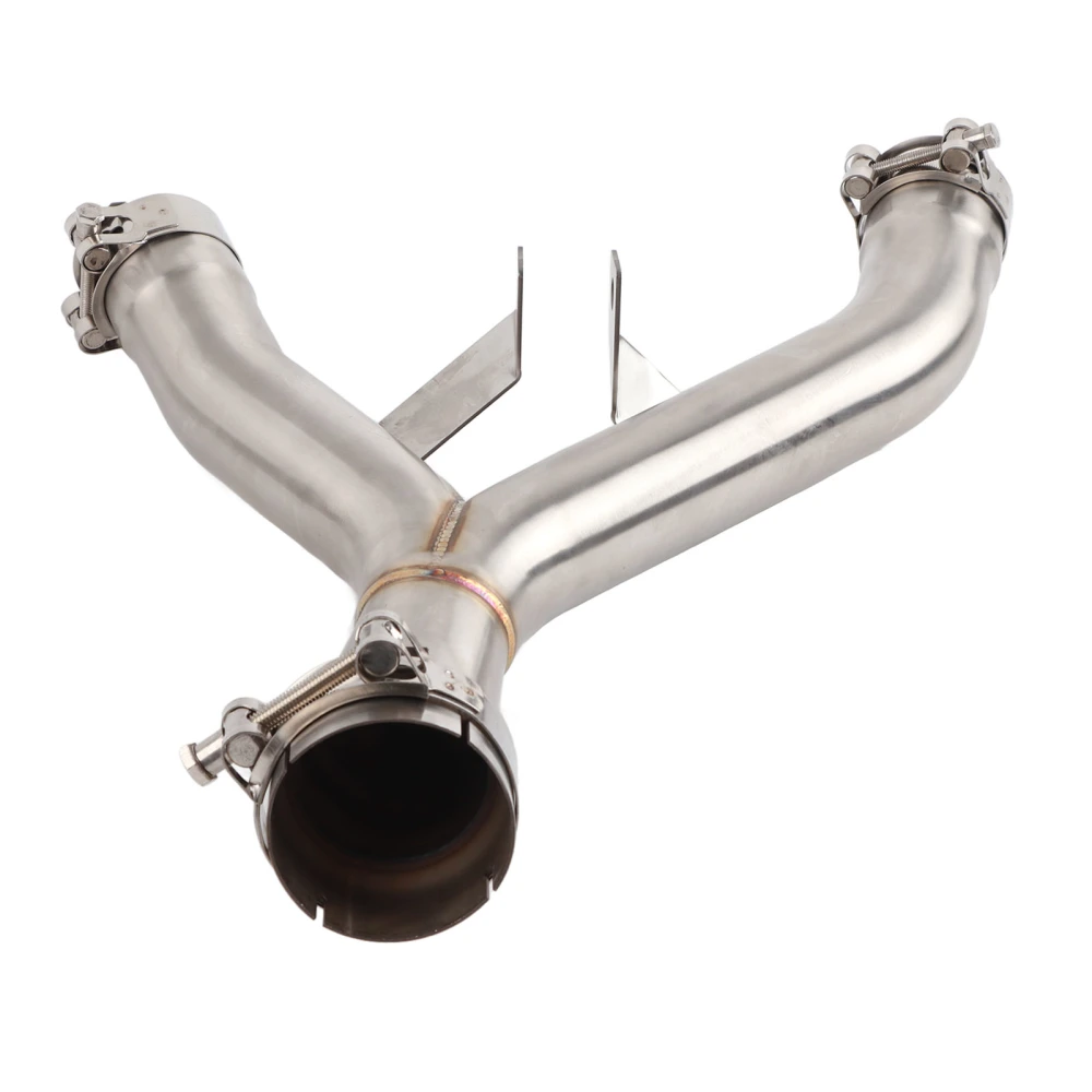 Motorcycle Exhaust Mid Pipe Middle Pipe Link Connect Adapter for Z1000 2011‑2018