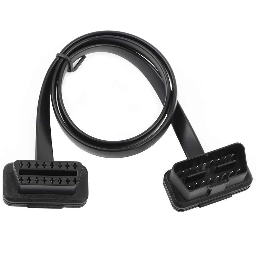 Car Auto 16 Pin Male to Female OBD2 Extension Cable Diagnostic Adapter 60cm/24inch Length