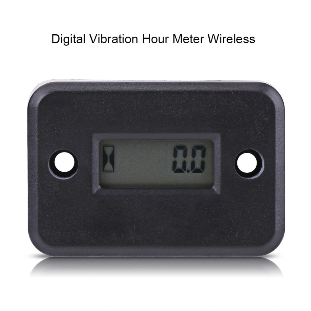 Digital Vibration Hour Meter Gauge Wireless for Vibrating Machine Motorcycle ATV Boat Marine