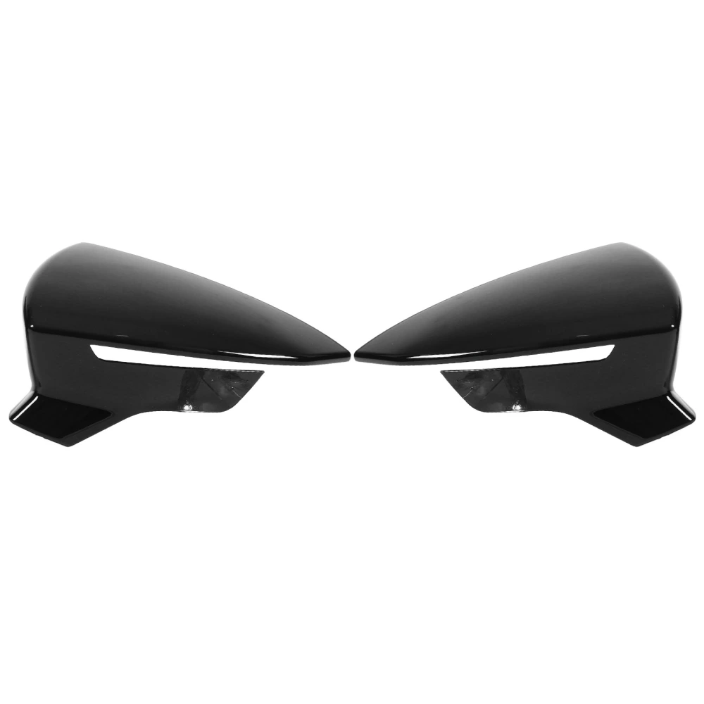 Pair Rear View Mirror Protective Covers Left Right Replacement for SEAT Leon Mk3 5F ST FR Cupra 2013‑2019Glossy Black