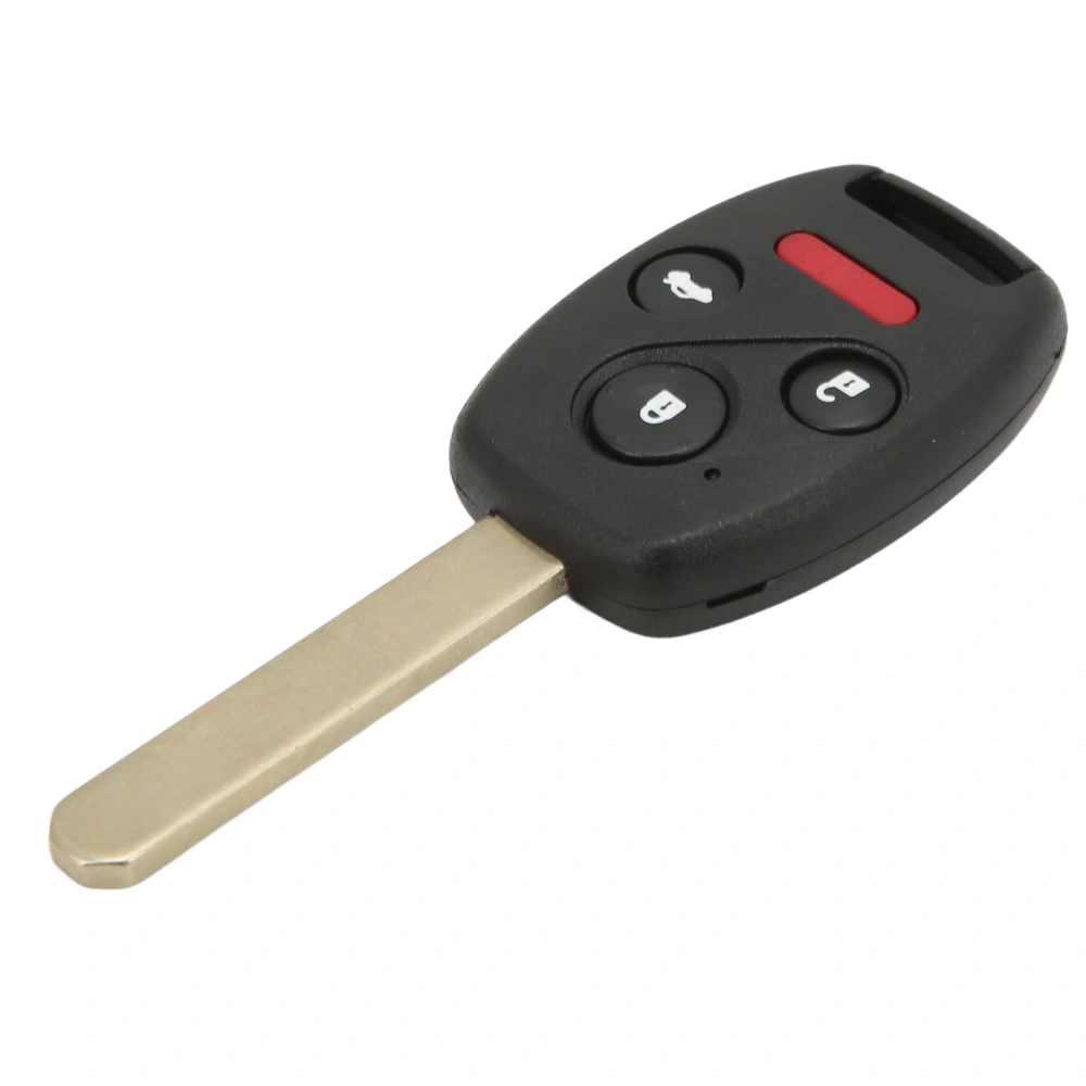 4‑Button Car Key Fob with Chip 313.8Mhz MLBHLIK‑1T Plastic Black Replacement for Accord Coup 08‑12