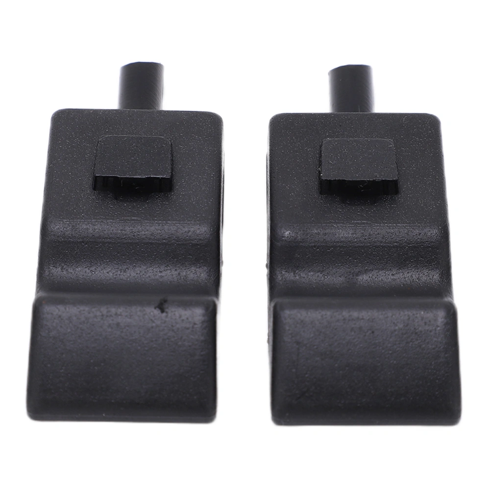 2pcs Car Door Lock Knob Tab 15214027 ABS Ebony Black Replacement for Chevrolet Avalanche 2007‑2013