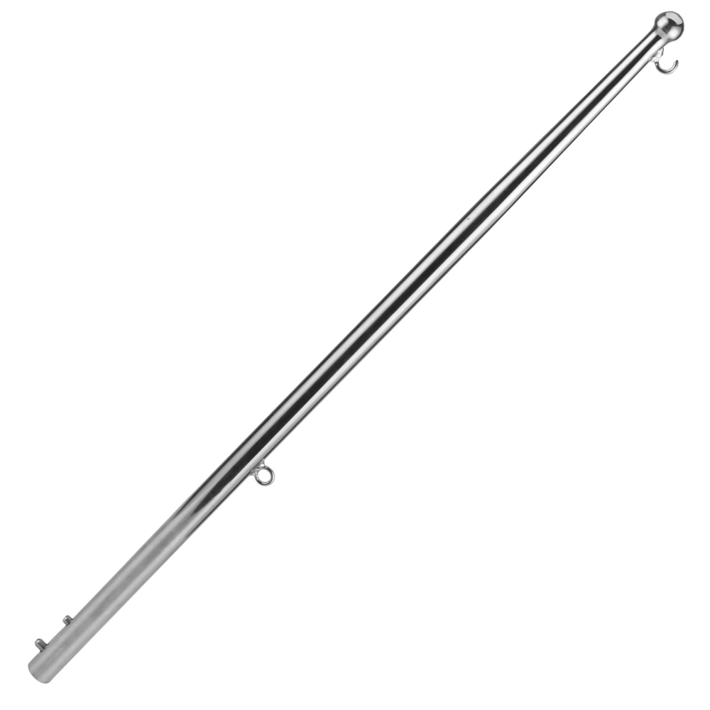 610MM 304 Stainless Steel Boat Flag Pole Marine Yacht Rail Mount Flag Staff Holder