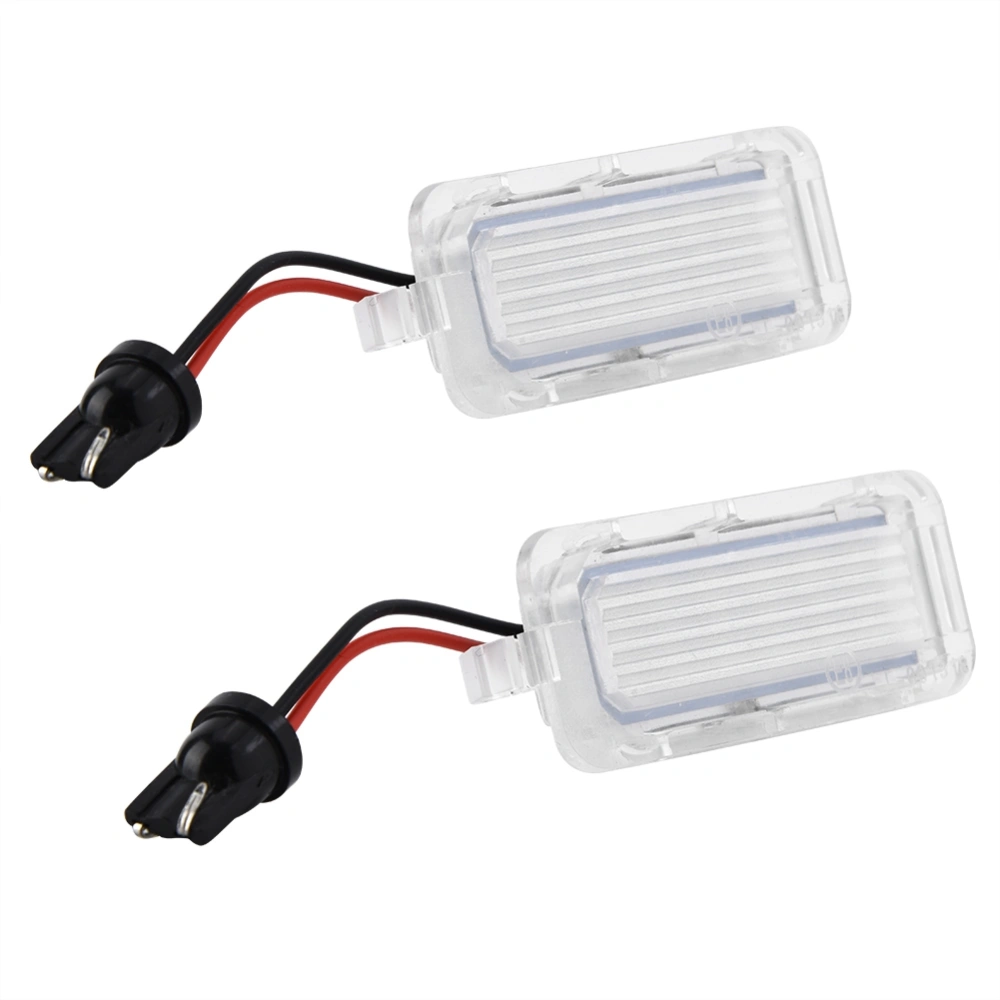 2pcs ABS Car License Plate LED Light Lamp for Ford Focus MK2 Hatchback Facelifted 2008-2010