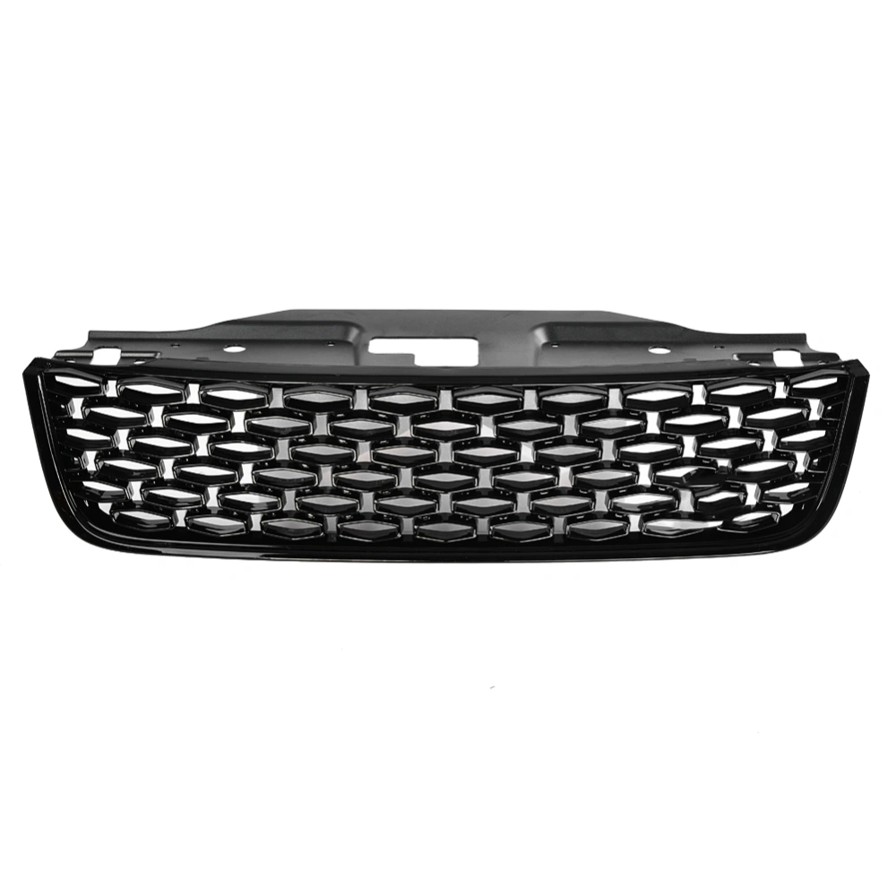 BuyWeek Front Bumper Mesh Hood Grill Grille Glossy Black for Land Rover Discovery 5 2017-2018