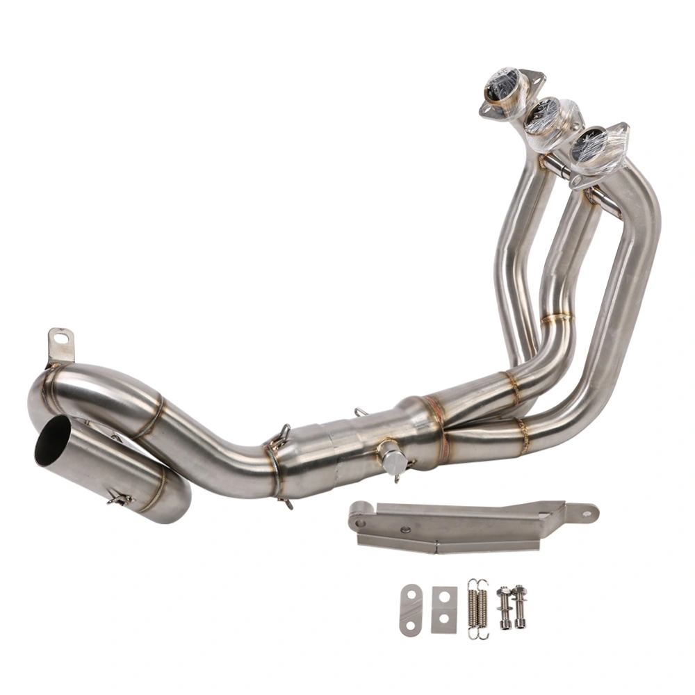 Motorcycle Full Exhaust System Vent Front Pipe Link Connect for Yamaha MT-09/FZ-09 2014-2018