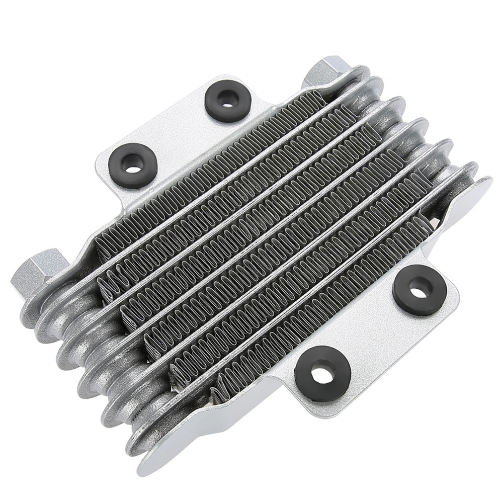 Aluminum 85ml Engine Oil Cooler Cooling Radiator for 100CC-250CC Motorcycle DirtBike ATV Silver