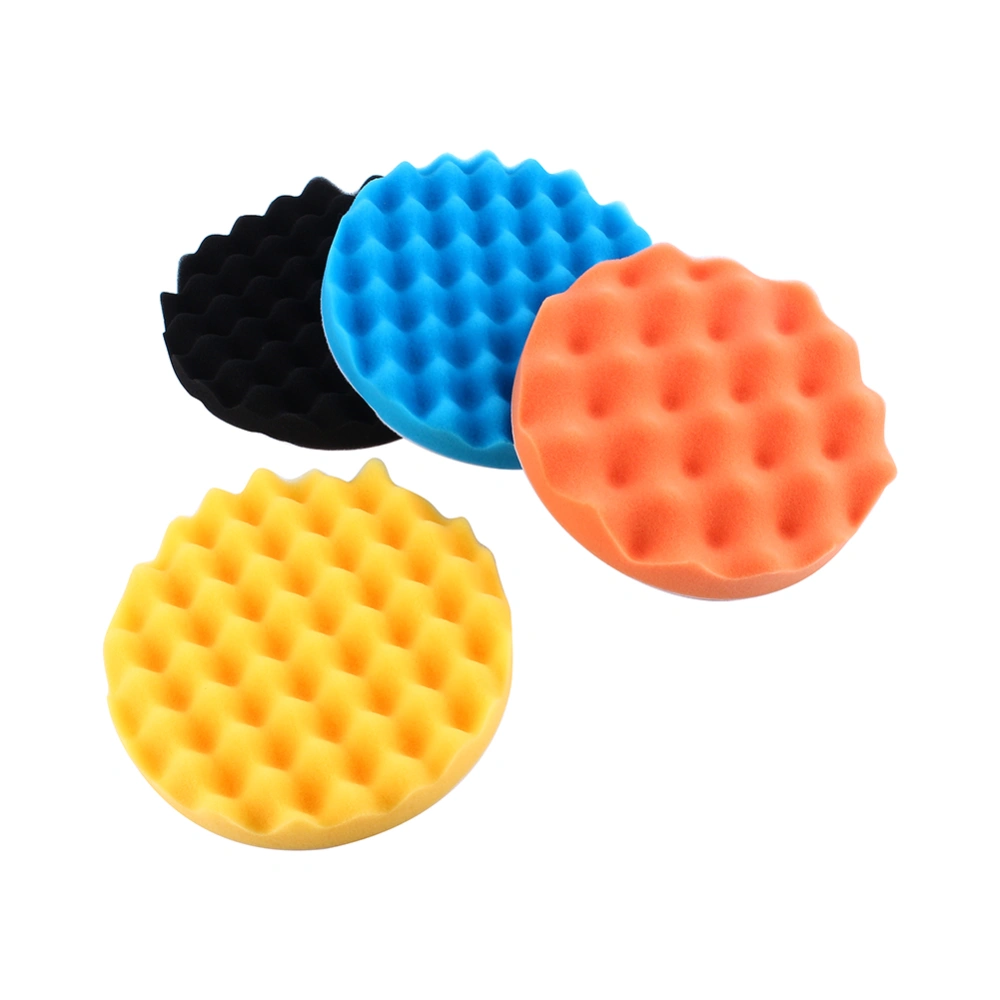 4Pcs 7 inch Car Polishing Sponge Foam Pads Buffing Wax Polisher Set