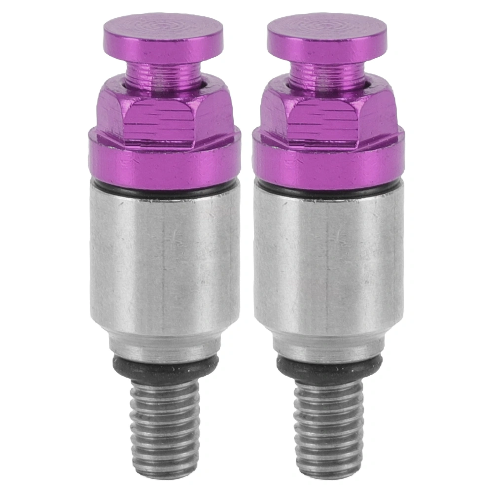 2pcs M5x0.8 Aluminium Alloy Fork Air Bleeder Pressure Relief Valve Replacement for CRF150R CR125R CR250R CRF250R Purple