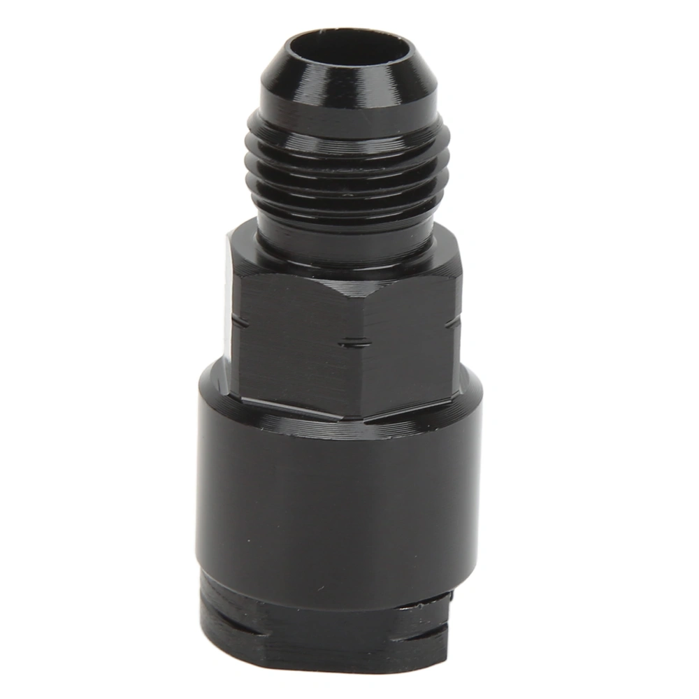 EFI Adapter Quick Disconnect Aluminum Alloy Black Anodized Waterproof AN Male Push On Fuel Line Fitting AN6-3/8in