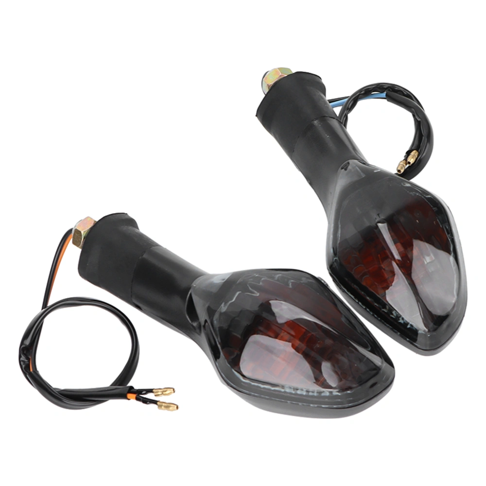 2pcs Motorcycle Turn Signal Light Front Indicator Blinker Replacement for CB500X CB1300 NC700 2013‑2020Black