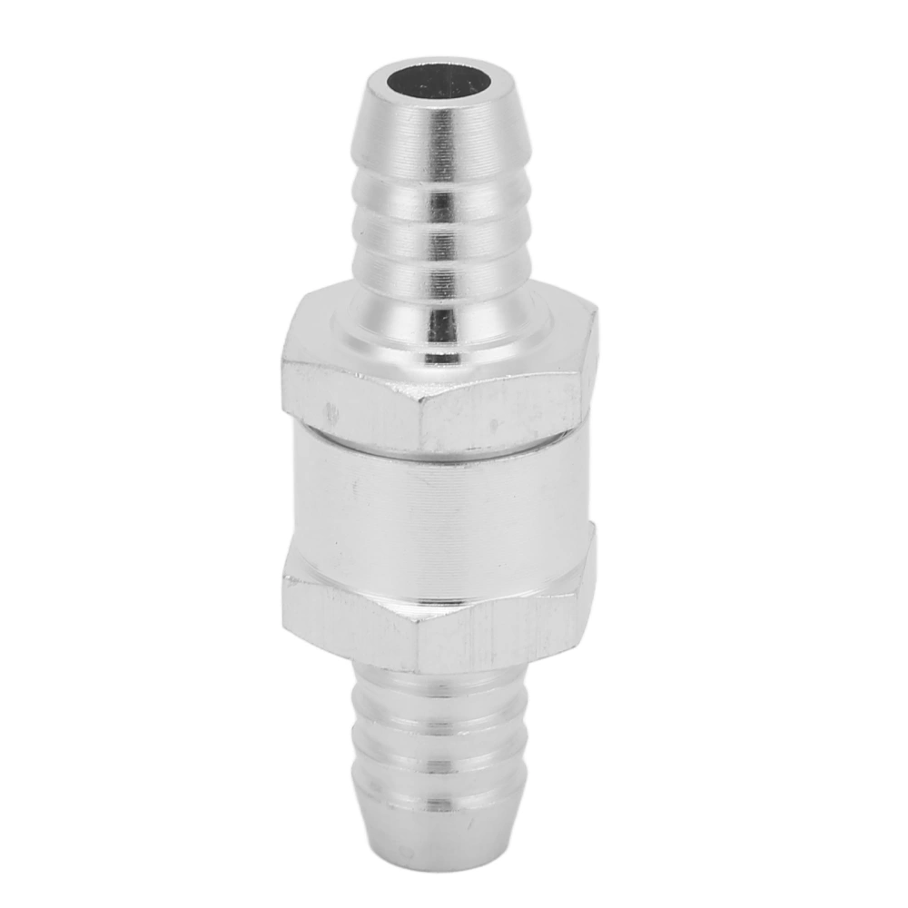 Non Return One Way Check Valve Aluminum Alloy Universal for Fuel Gasoline Oil Petrol Diesel Water12mm/0.47in