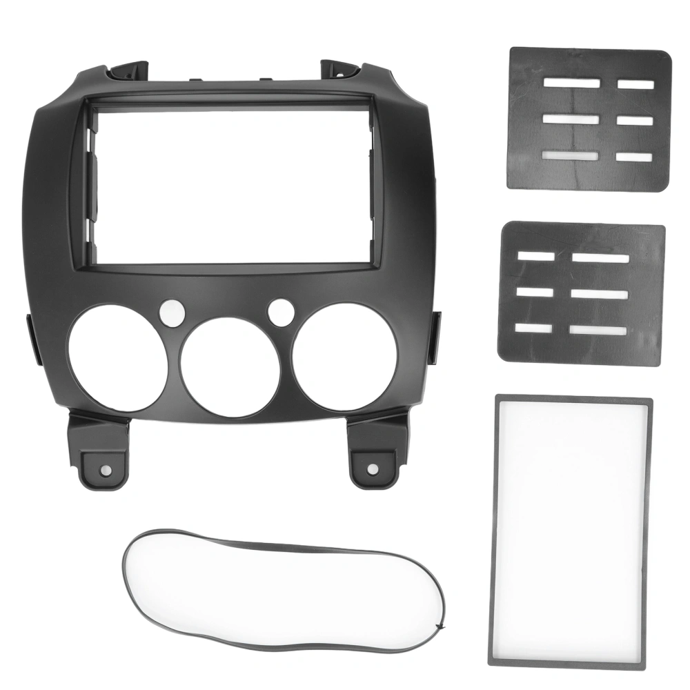 Car Radio Stereo Fascia Audio Panel Frame Replacement for MAZDA 2 Jinxiang Third Generation 2007‑2014