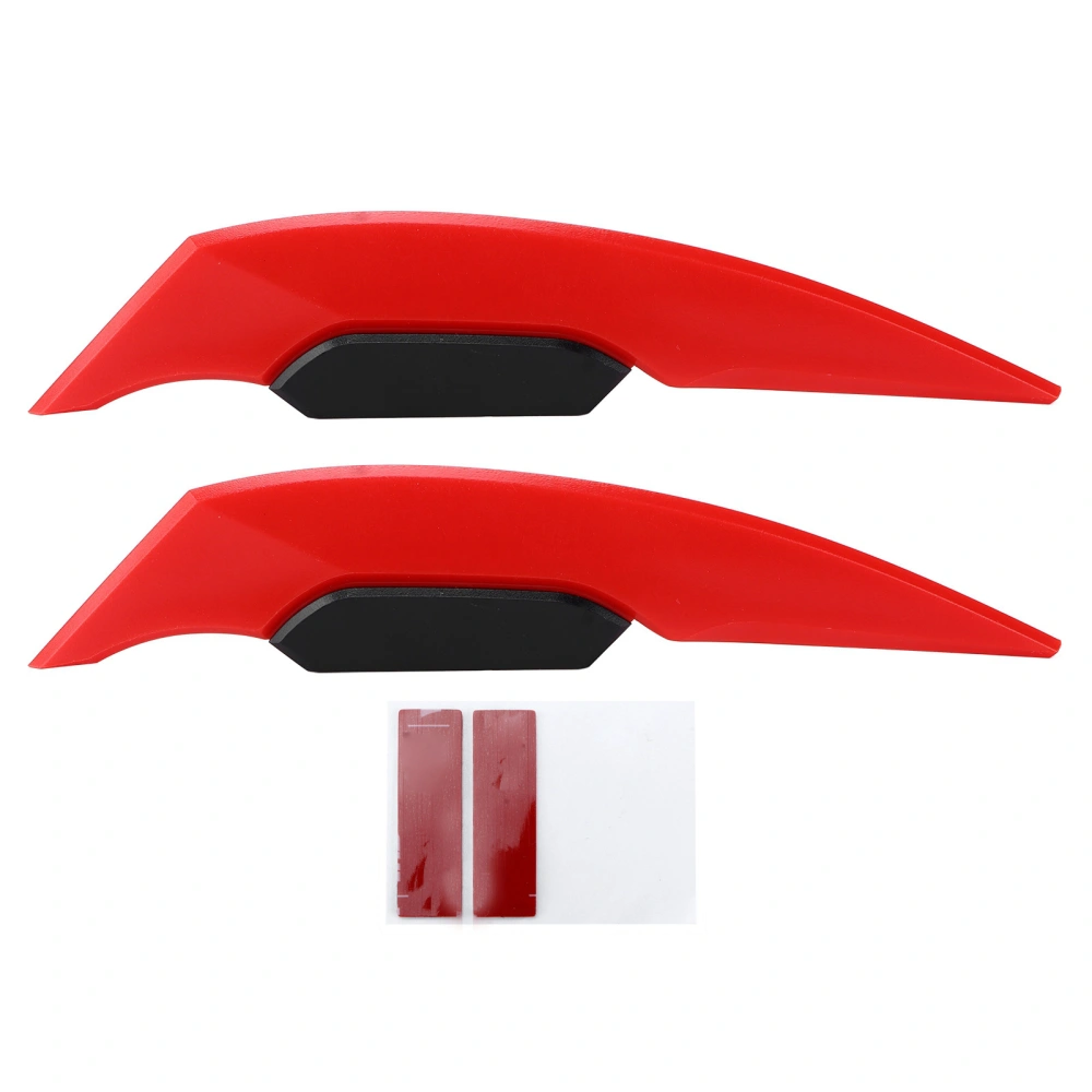 Pair Motorcycle Winglets Aerodynamic Wing Universal Motorbike Accessories for Electric Bike ATV UTVA Pair of Red