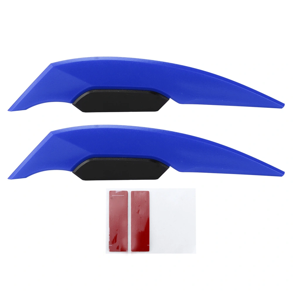 Pair Motorcycle Winglets Aerodynamic Wing Universal Motorbike Accessories for Electric Bike ATV UTVA Pair of Blue