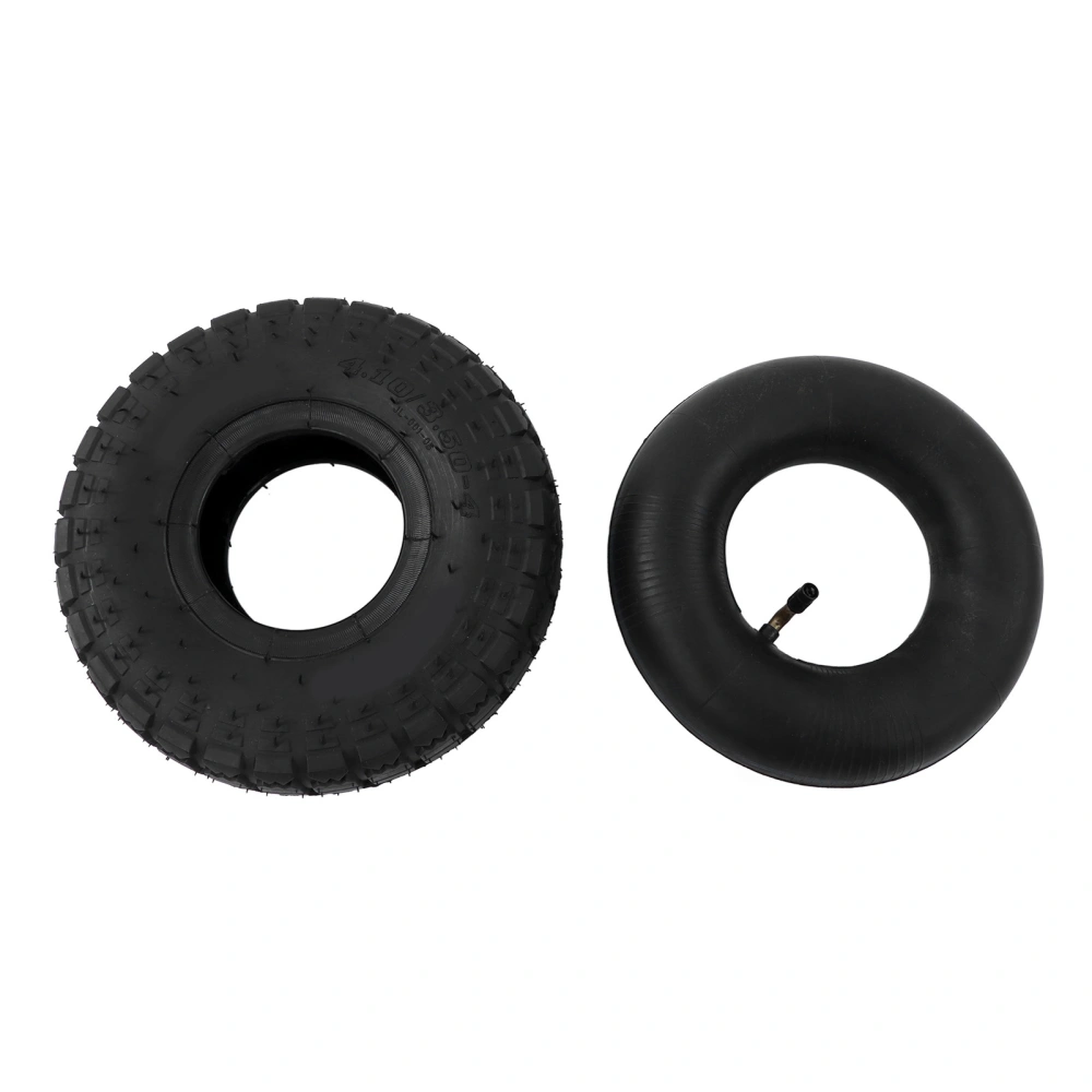 4.10/3.50‑4in Tire Inner Tube Combo Set All Purpose for Hand Trucks Wheelbarrows Yard Trailers