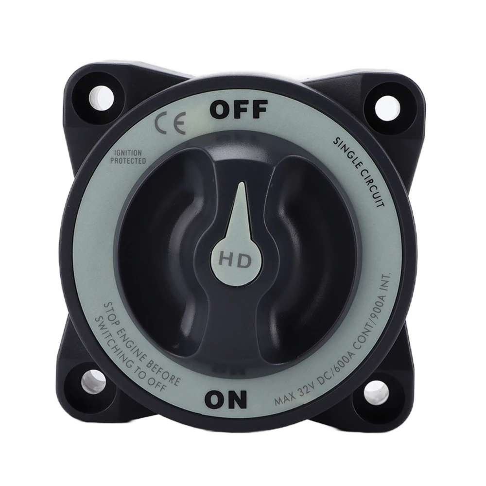 4 Position 32V 350A ESeries Boat Dual Battery Isolator Switch Waterproof Ignition Protection for Boat