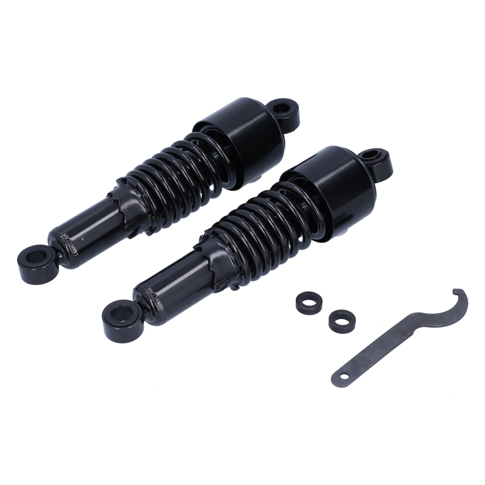 Pair of 10.5in Motorcycle Shocks Absorber Stainless Steel Damper Fit for XL883 XL1200R XL1200L