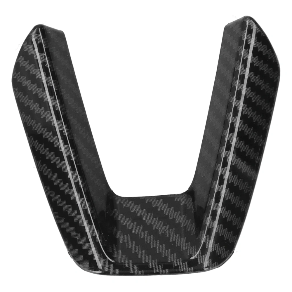 BuyWeek Car Steering Wheel Trim Cover Sticker Interior Moulding Fit for Mazda 3 Axela/CX-4/CX-5Carbon Fiber Style Glossy Black