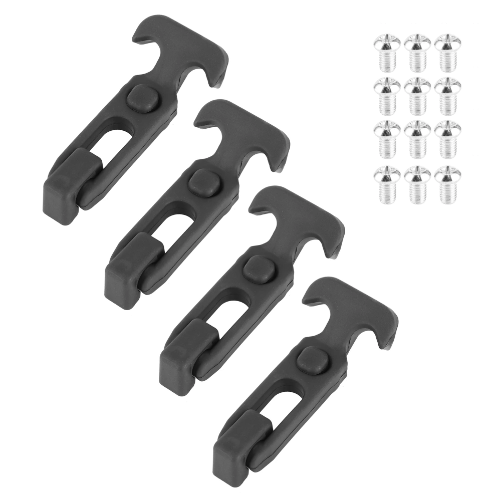 4pcs THandle Draw Latch with Screw Kit M5 Thread for Motorhome Trailer Molded Cooler