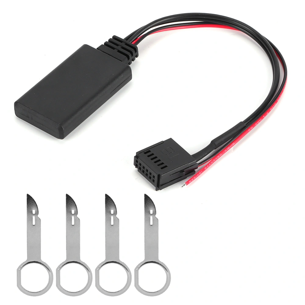 Car Bluetooth Module AUXIN Cable Wireless Audio Adapter Fit for Ford Focus Mondeo Fiesta 6000 CD