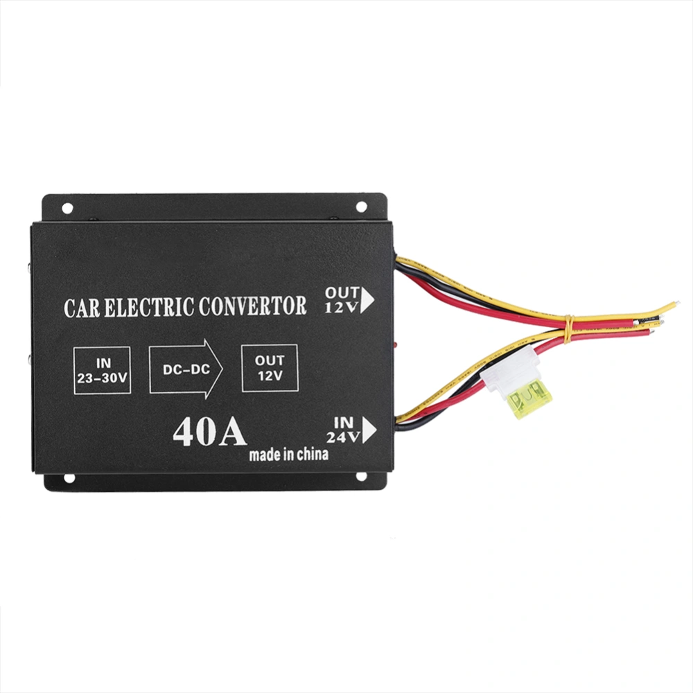 Car Truck 40A 480W DC 24V to 12V Power Converter Electric Voltage Reducer Step down Transformer