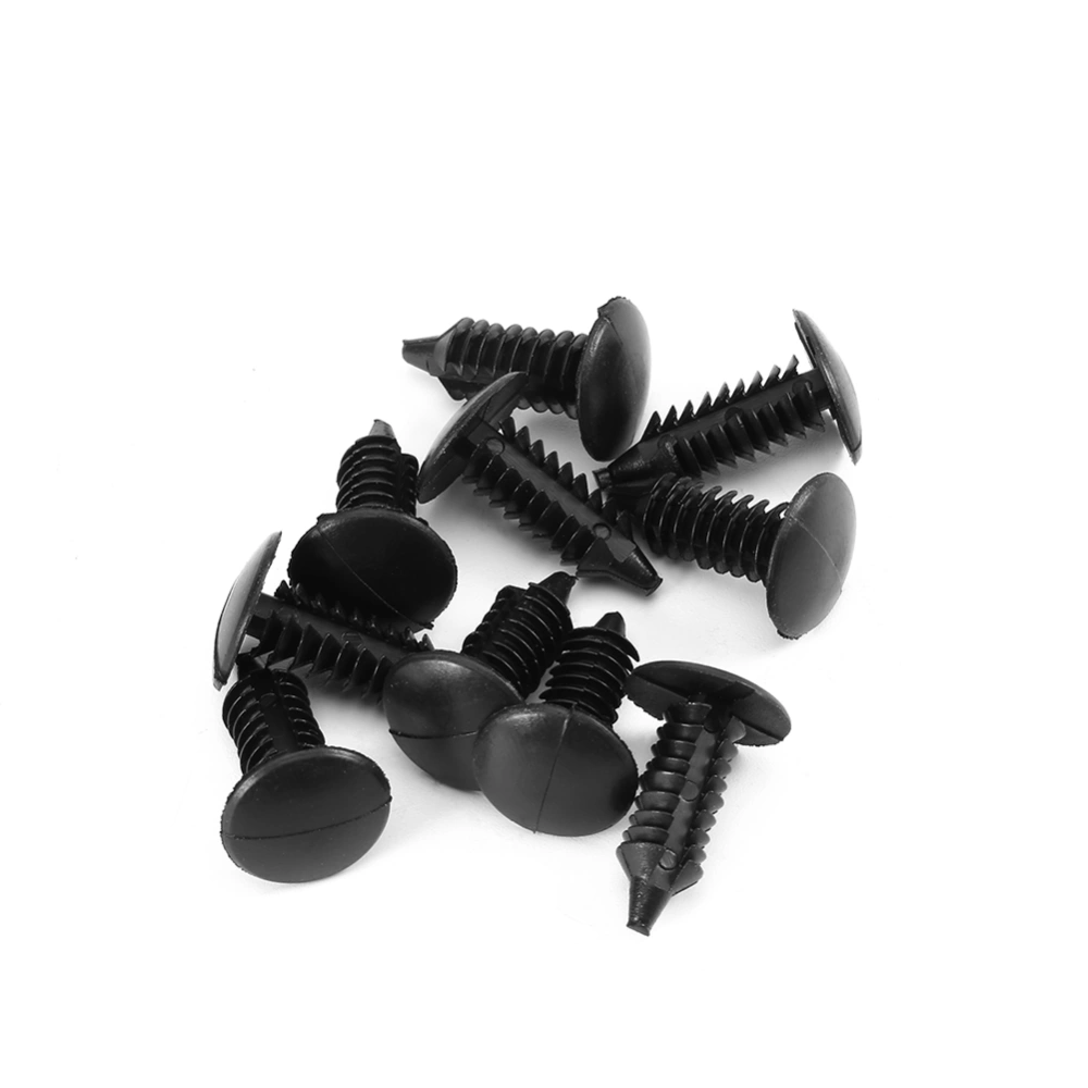 BuyWeek Universal 100x Black Nylon Rivet Fastener Bumper Retainer Plastic Clips for Car