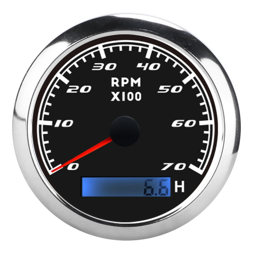 Pointer Tachometer Waterproof Marine Accessory Universal for Automobiles Boats Yacht RV 9‑32V DC