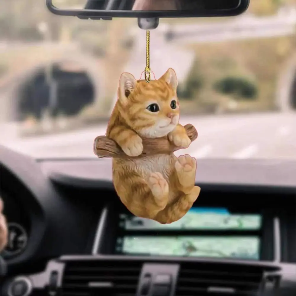 BuyWeek Car Pendant Creativity Cute Cat Car Hanging Ornaments Car Rearview Mirror Hanging Great Gift for Friends and Family