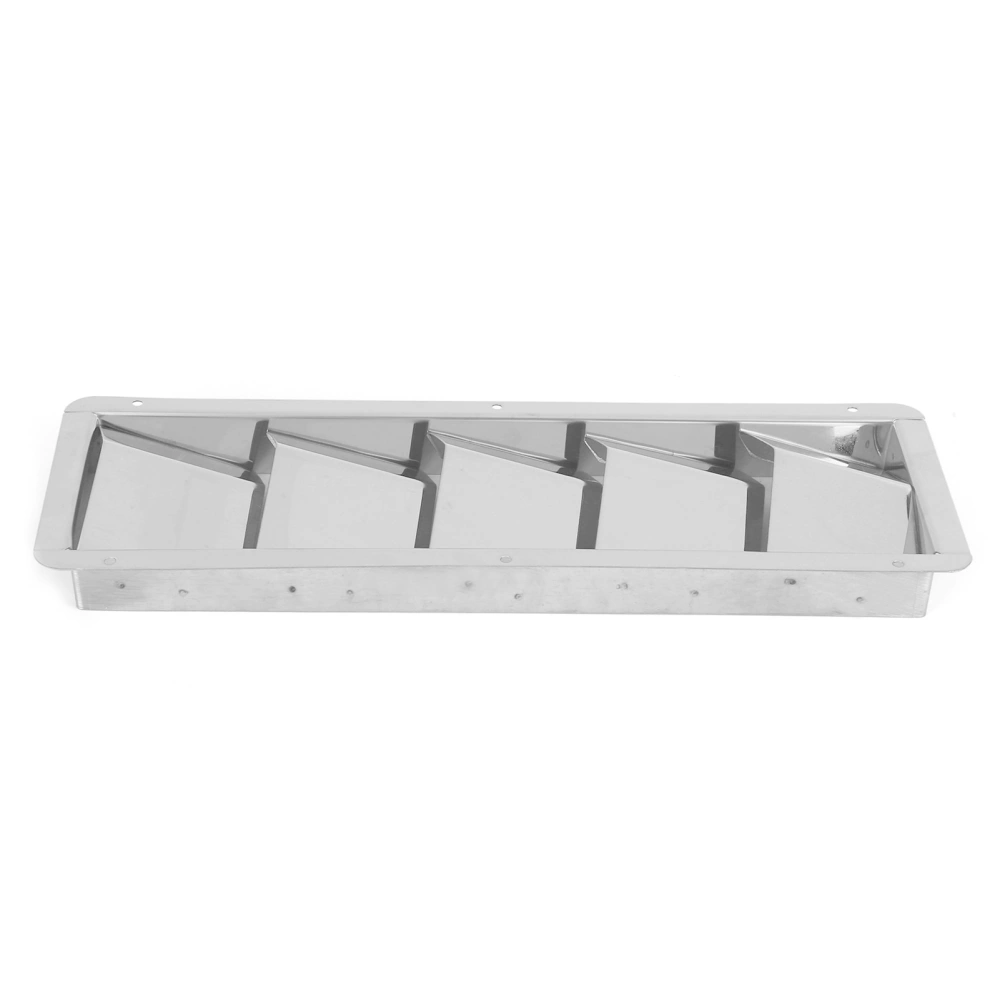 5 Slots Boat Louver Vent Rectangle Stainless Steel Durable Ventilation Grille Hardware Fitting