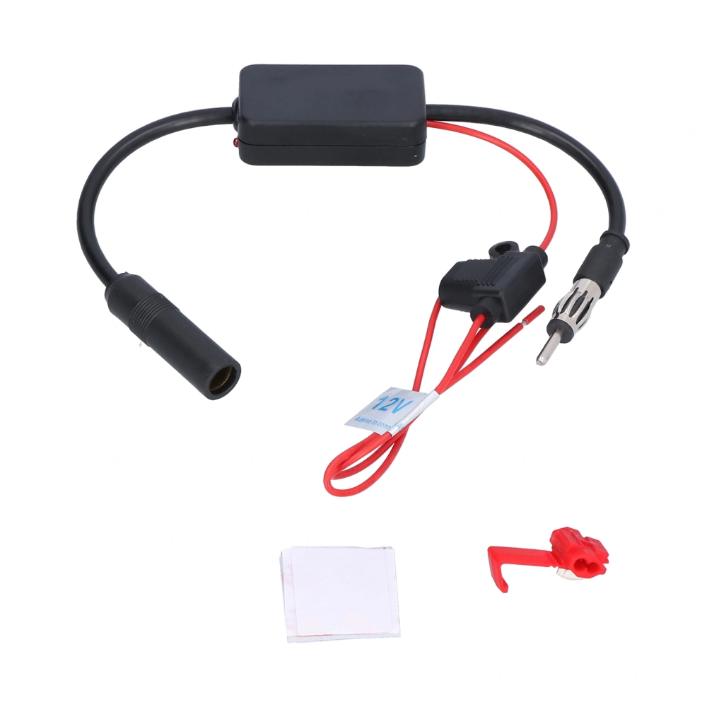 Antenna Signal Booster Universal 25DB for 12V Auto Marine Boat RV Truck SUV Radio