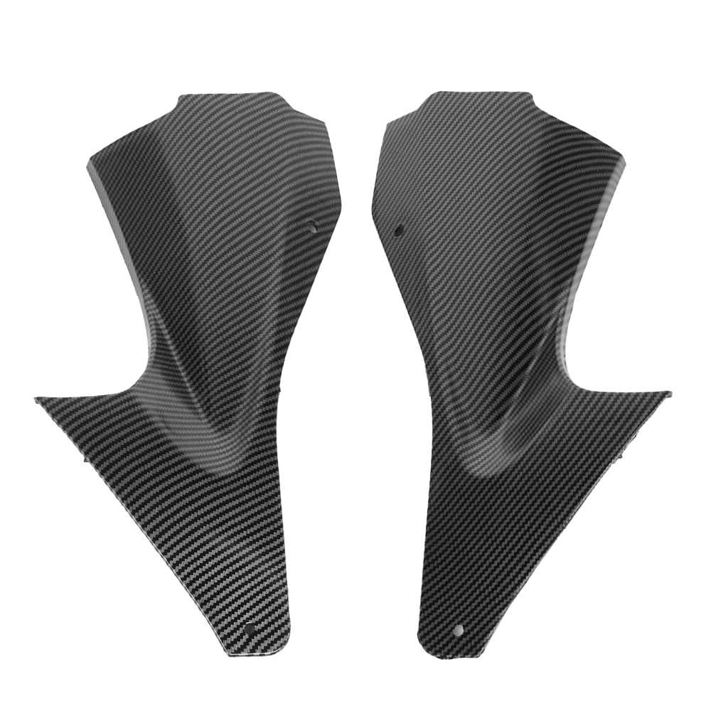 2pcs Carbon Fiber Style Motorcycle Side Air Duct Cover Fairing Insert Part Fit for Yamaha YZF R6 2006‑2007