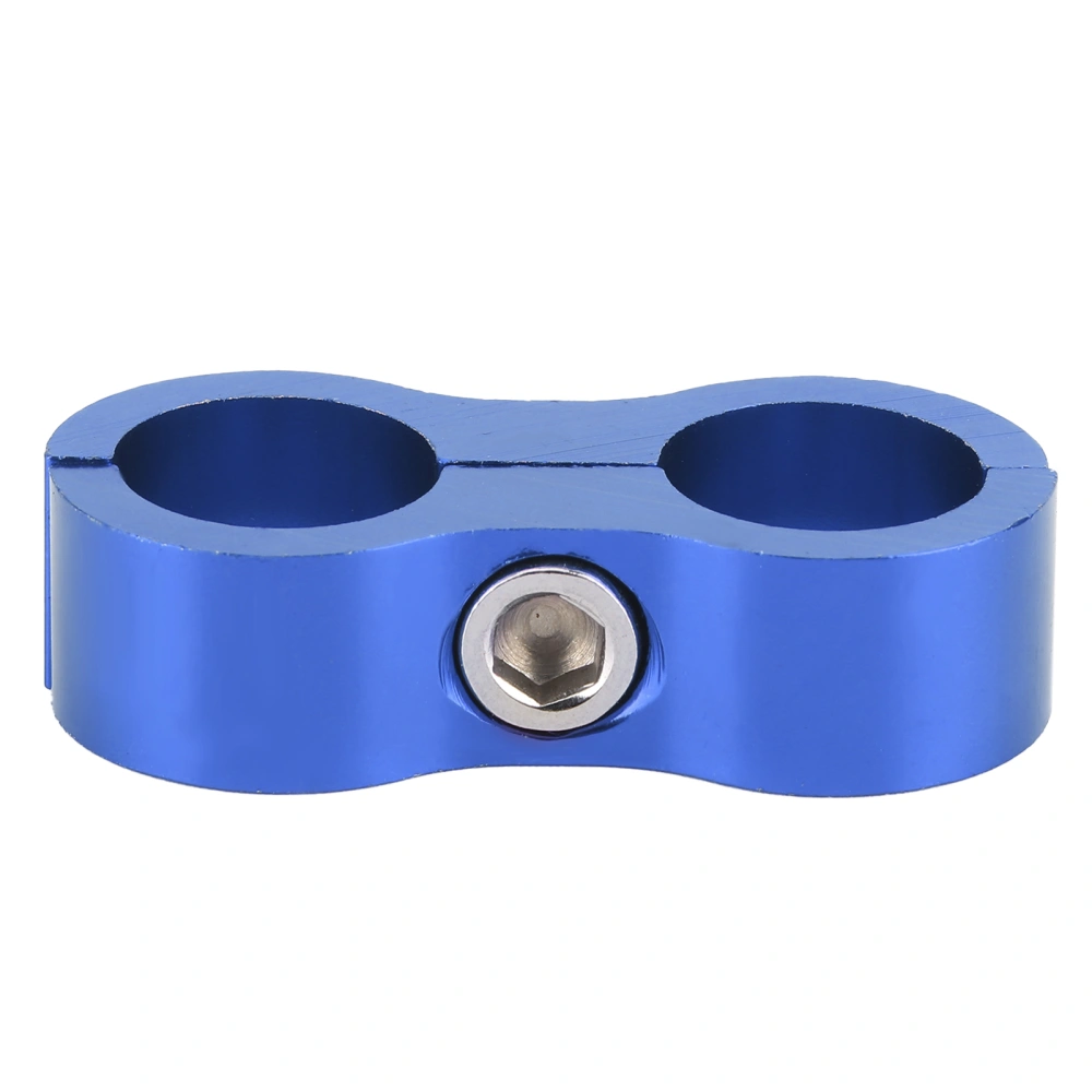 8AN Hose Separator Clamp Aluminum Alloy Fitting Adapter Accessory for Fuel/Oil/Brake/Gas LineBlue