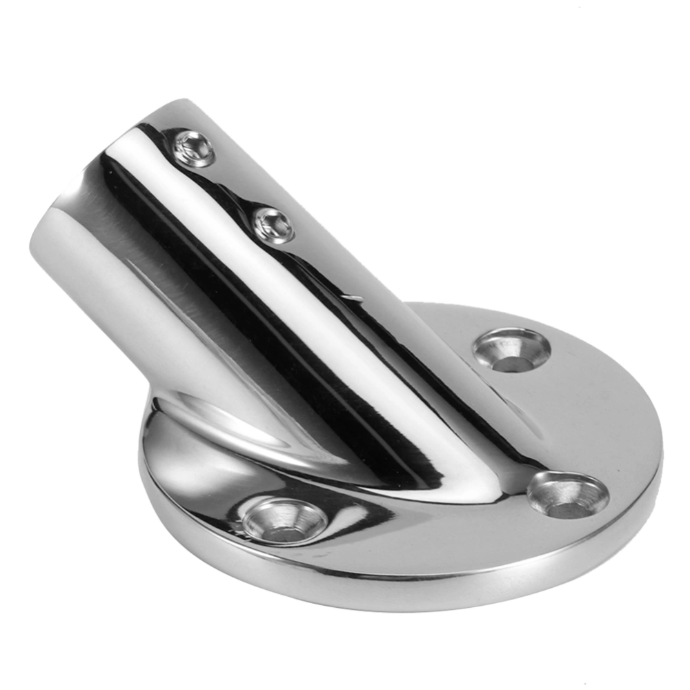 30 Degree Round Tube Base Hand Rail Railing Fitting 316 Stainless Steel Marine Boat Parts25mm/1in