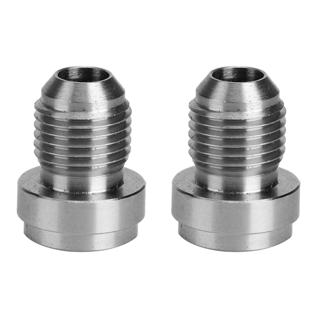 2Pcs Weld on Bung AN6 Aluminum Alloy Male Hose Plug Fitting Adapter