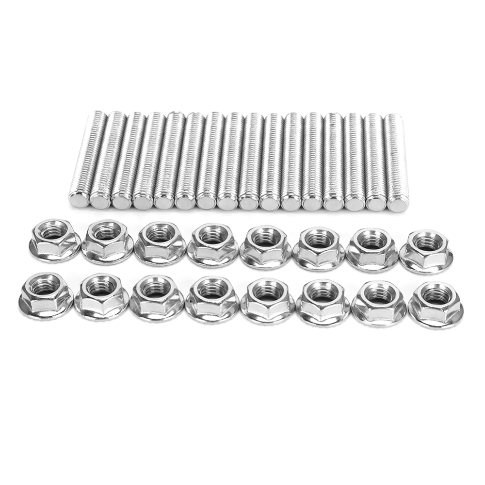 Stainless Steel Exhaust Manifold Stud Bolts Nuts Kit N811313-S431 Fit for Ford 4.6&amp;5.4 Liter V8