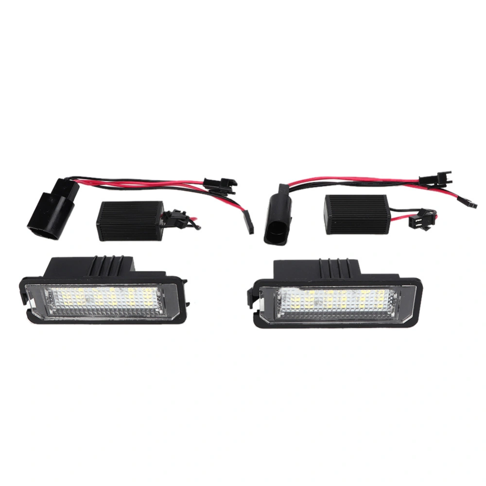 Car 6000K High Brightness LED License Plate Light Lamp Fits for New Beetle 2006-DC12V