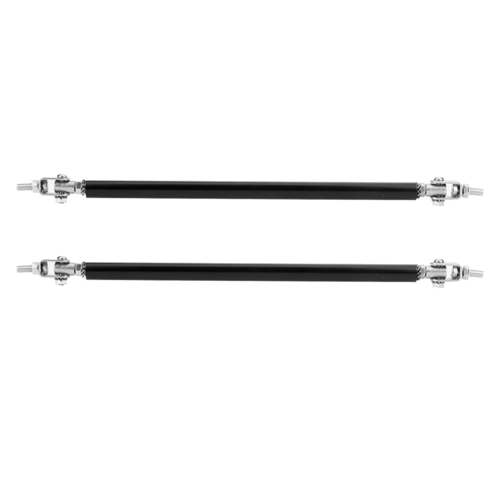 2pcs Adjustable Front Bumper Lip Splitter Strut Rod Tie Support Bar Stainless Steel