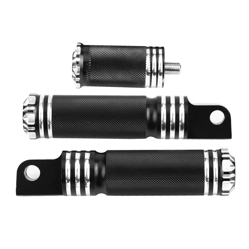 Pair of Front Rear Motorcycle CNC Foot Pegs Shifter Pedals Footrest Black