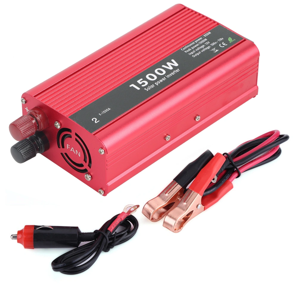 1500W DC 12V to AC 110V Car Power Inverter Converter USB Charger Adapter